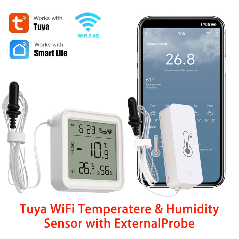 Temperature Humidity Sensor - Tuya WiFi Temperature Humidity Sensor with