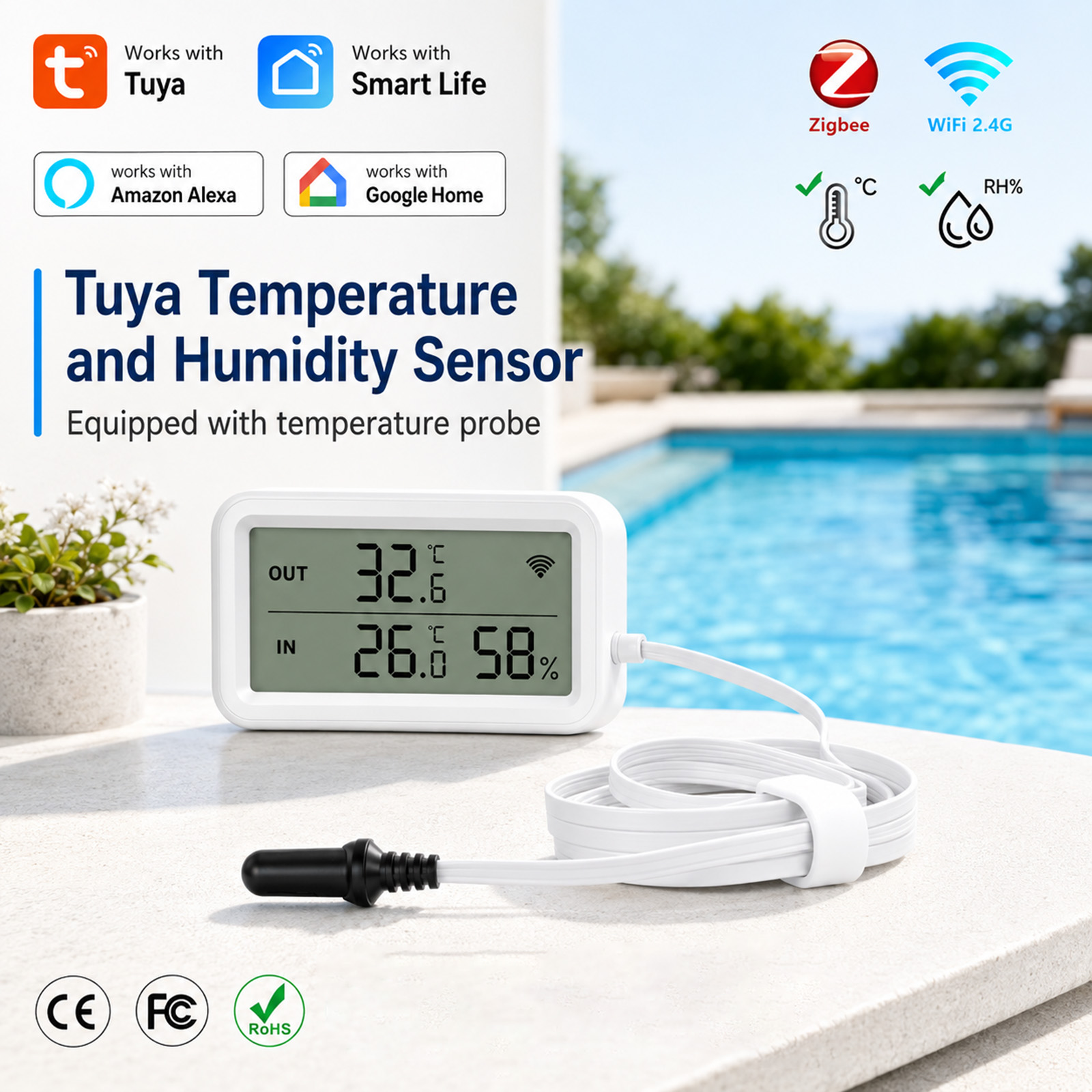 External Probe Temperature Hum - огляд і ціна Temperature Humidity Sensor
