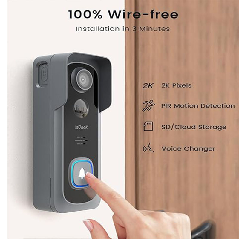 ieGeek 2K Doorbell Camera Wire - огляд і ціна Smart Doorbell Wired