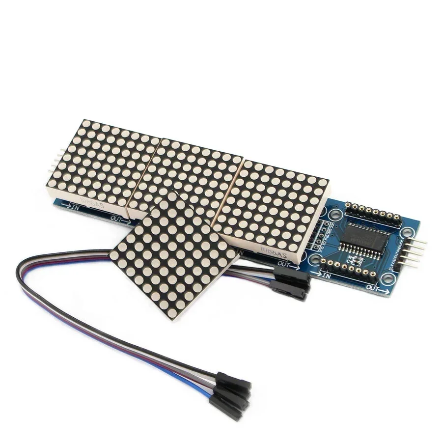 MAX7219 Dot Matrix Module 4 in - огляд і ціна Rgb Led Matrix 8X8