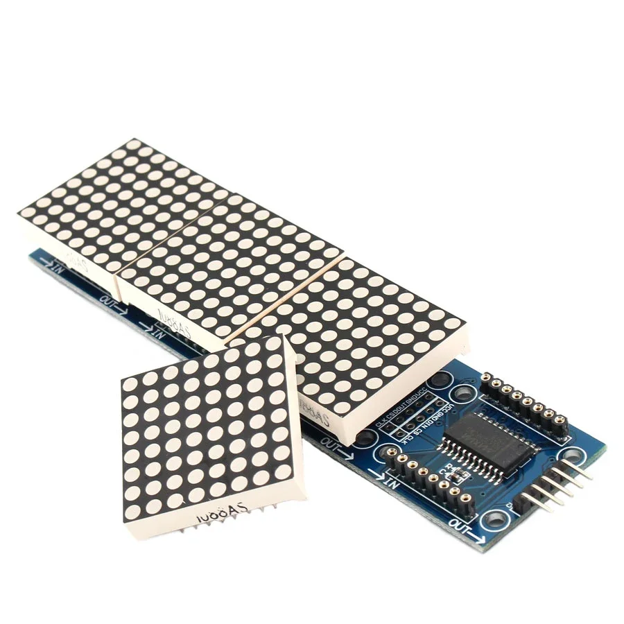 MAX7219 Dot Matrix Module 4 in - огляд і ціна Rgb Led Matrix 8X8